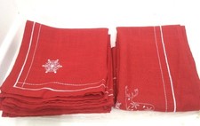 John Lewis Christmas Table Runner (195x35cm) & 9 Napkins (45x45cm) Set CG S35
