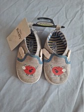 M&S Baby Shoes 12 18 Months New With Tags Pig Piggy Marks & Spencer Boy
