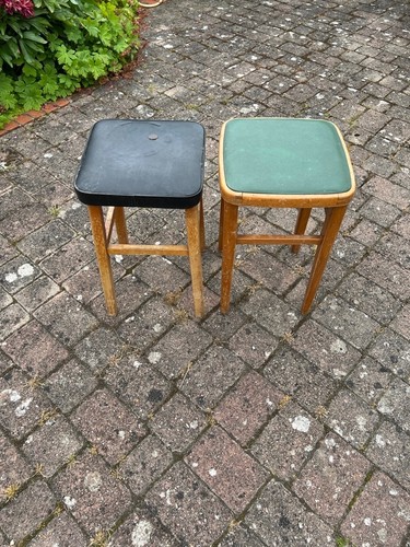 Vintage retro kitchen stools - 2,