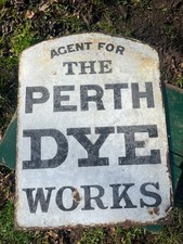 ANTIQUE Enamel Sign; Pullars