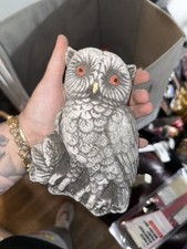 Stone Owl Sculpture Concrete Bird Statue for Garden Decor?