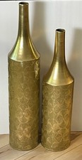 Gold Metal Floor Vase – Tall