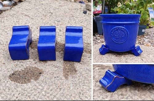 Pack blue ceramic - 3, pot