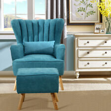 Teal Blue Armchair W/