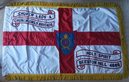 Double sided stiched flag - double,