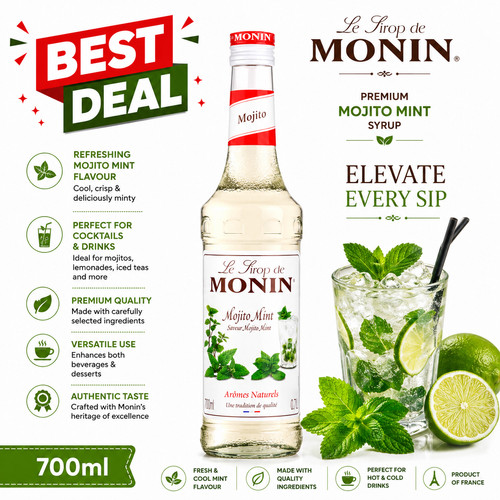 Monin mojito mint syrup - monin,