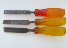 Marples Chisels Set, 3 Marples Shamrock Splitproof Chisels. Vintage.