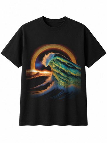Colourful breaking wave halo - breaking,