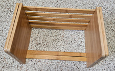 bamboo extension book rack