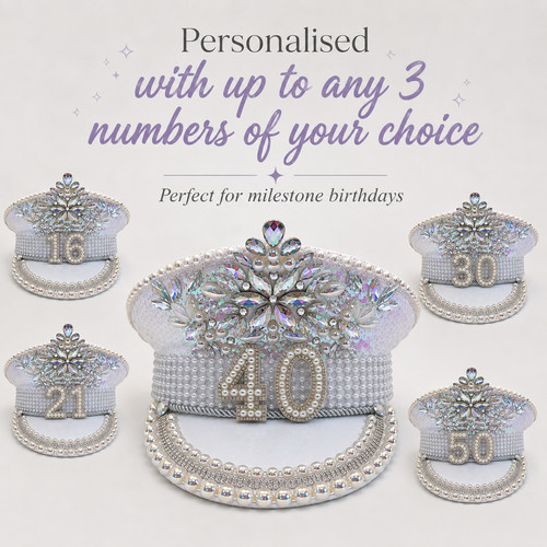 Custom birthday rhinestone hat - custom,
