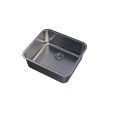 UKinox Single Bowl Polished Stainless Steel Undermount kitchen sink 450x400mm