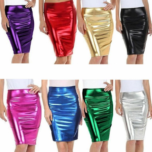 Ladies metallic shiny pvc wet - ladies,
