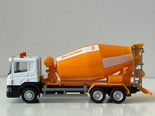 Lorry/Truck Scania Concrete Mixer Model Diecast Toy Orange RMZ City 1:64 Scale