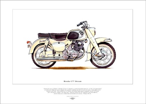 Honda c77 dream motorcycle - honda,