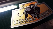 1x Scomadi Badge Printed Decal Sticker Lambretta Vespa innocenti mod nos vinyl C