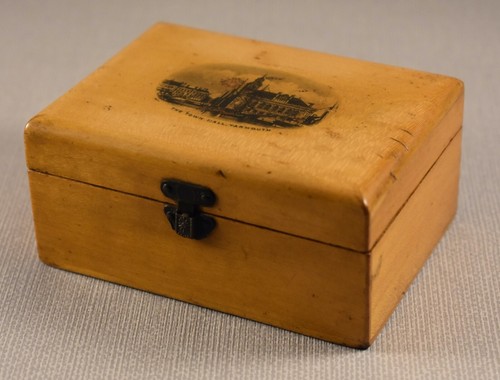 Antique mauchline ware trinket - antique,