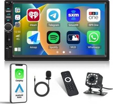 Apple CarPlay 7" Double 2Din Car Stereo Radio Android Auto Touch Screen Player