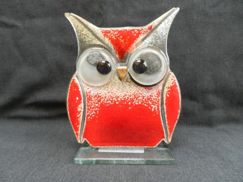 Nobile fused glass owl - owl, with