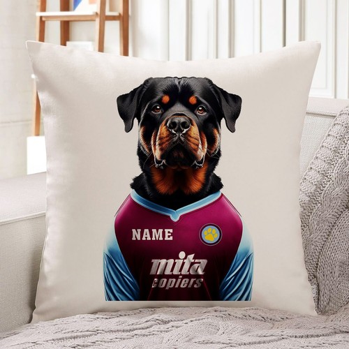 Aston villa rottweiler cushion - villa,