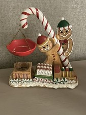 Yankee Candle Gingerbread Men & Candy Cane Christmas Hanging Wax Burner Rare