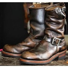 Handmade men brown leather - handmade,