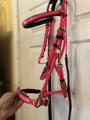 Hot pink synthetic - pink, biothane