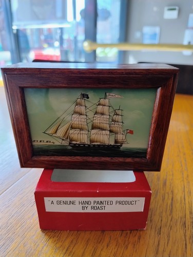 Hand painted wooden - wooden, trinket