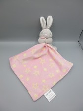 Crevent Pink Stars Grey Bunny