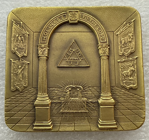 Masonic bronze medal 1974 - bronze,