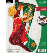 Bucilla 18" Felt Christmas Stocking Kit - Treasure of Kings 89787E