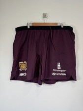 ISC  Hull F.C. Training Shorts Men's 4XL Maroon Stretch Drawstring Rugby League