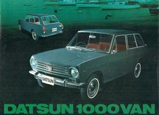 Datsun Nissan 1000 Sunny Estate 1968-1969 UK Market Single Sheet Sales Brochure