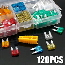 120x Mini Blade Fuses Boxed Assorted Car Van Bike Fuse Set 5 10 15 20 25 30 35A