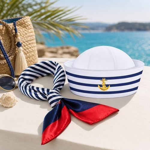 Navy sailor hat fancy dress - sailor,