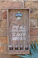 Wooden Bottle Opener Beer Game