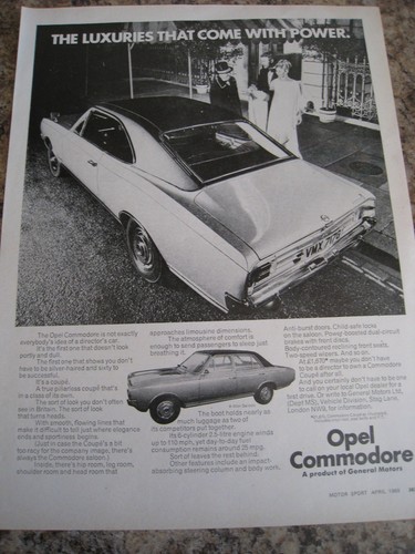 Opel commodore general - opel,