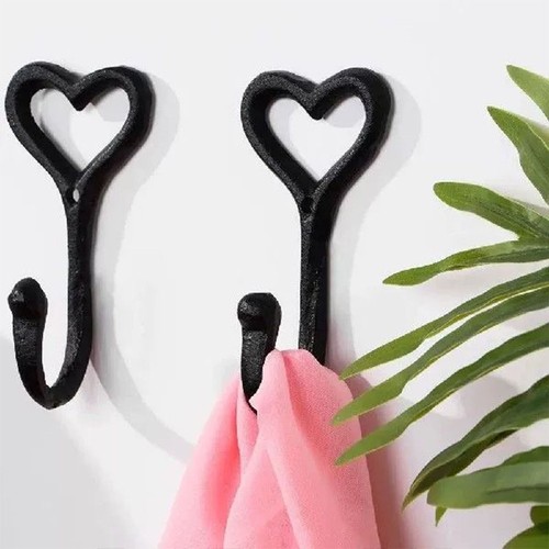 2pcs heart shaped wall hook - 1/2pcs,