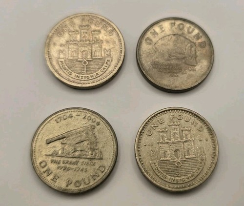 Gibraltar one pound - 4x,