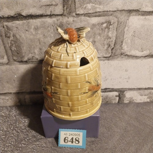 Honey pot and lid - honey,