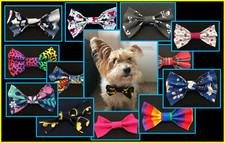 Handmade slide-on-collar bow