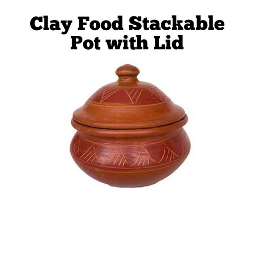 Handmade clay stackable - stackable, pot