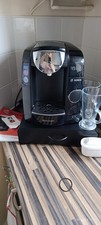 TASSIMO Bosch JOY Coffee Machine with storage draw + extras. Hot chocolate,latte