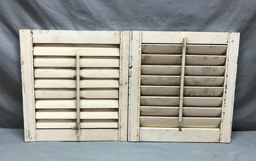 Antique pair shabby 17x18 - antique,
