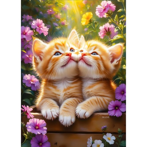 Couple kittens diamond - 5d,