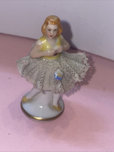 Vintage porcelain ballerina - vintage,