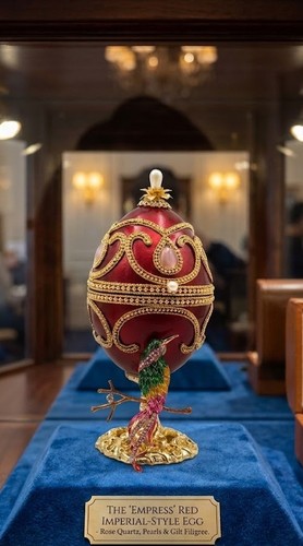 1986 antique faberge egg - antique,