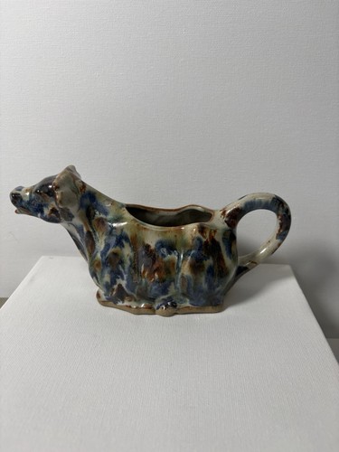 Glazed ceramic cow - , creamer
