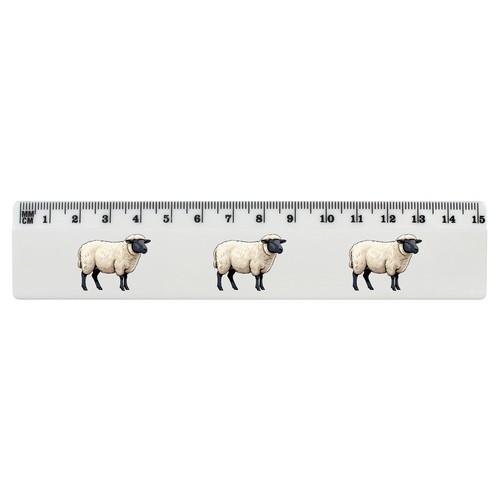 Suffolk sheep white plastic - 'suffolk,