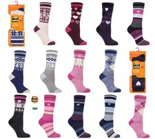Heat Holders LITE Thermal Winter Warm Socks UK 4-8 EUR 37-42  Jacquard mix