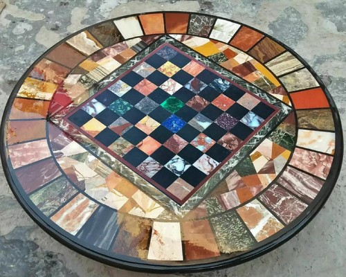 Handmade round chess - 18'',